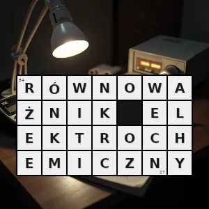 Rozwiązanie krzyżówki: wartość stosowana w elektrochemii równa masie substancji wydzielonej przy przepływie przez elektrolit ładunku elektrycznego 1 c - równoważnik elektrochemiczny | hasła, synonimy i podpowiedzi Hasło krzyżówkowe wartość stosowana w elektrochemii równa masie substancji wydzielonej przy przepływie przez elektrolit ładunku elektrycznego 1 c - równoważnik elektrochemiczny – rozwiązanie, synonimy, podpowiedzi i definicje krzyżówkowe